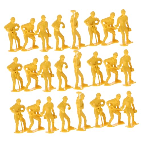 Veemoon 54Stücke Teiliges Miniatur Arbeiterfiguren Set mit Realistischen Modellen für Heimwerkerprojekte für Kreative Bastelstunden von Veemoon