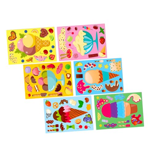 Veemoon 6 Blätter Eiscreme -Puzzle -Aufkleber Dessert-Aufkleber dekorative Aufkleber Aufkleber-Puzzle Kleine Aufkleber Dessert-Partygeschenke beschichtetes Papier Veemoon 6 Blätter Eiscreme -Puzzle -Aufkleber Dessert-Aufkleber dekorative Aufkleber Aufkleber-Puzzle Kleine Aufkleber Dessert-Partygeschenke beschichtetes Papier von Veemoon