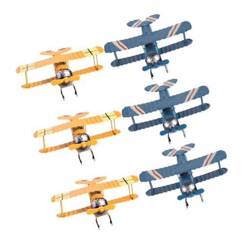 Veemoon 6 Retro Flugzeugmodelle Metall Doppeldecker Im Vintage Stil Zum Basteln Aufhängen Deckendekoration – Spielzeugflugzeuge Für Partygeschenke Und Tischdekorationen Veemoon 6 Retro Flugzeugmodelle Metall Doppeldecker Im Vintage Stil Zum Basteln Aufhängen Deckendekoration – Spielzeugflugzeuge Für Partygeschenke Und Tischdekorationen von Veemoon