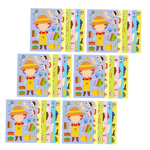 Veemoon 6 Sätze Berufs Puzzle Aufkleber Interaktiv DIY Karrierespiel für Familienaktivitäten Geburtstagsfeiern Schule Motorische Veemoon 6 Sätze Berufs Puzzle Aufkleber Interaktiv DIY Karrierespiel für Familienaktivitäten Geburtstagsfeiern Schule Motorische von Veemoon
