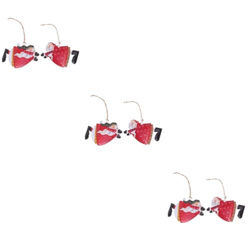 Veemoon 6 Stk Schlüsselanhänger Brieftaschenschlüsselhalter Weihnachtsbaum hängende Verzierung hängende weihnachtsverzierung Bügeleisen Telefonzubehör für Weihnachten von Veemoon