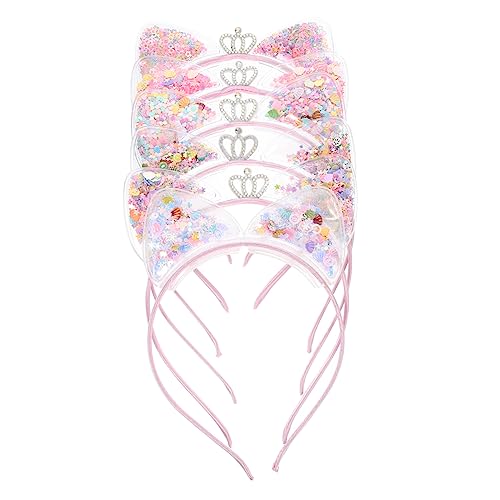 Veemoon 6 Stück Teiliges Katzenohren Haarreif mit Glitzer Quicksand Niedliches Tierohren Accessoire für Kostüm Karneval Party Geeignet für Jugendliche und Erwachsene Zufällige Farbe Veemoon 6 Stück Teiliges Katzenohren Haarreif mit Glitzer Quicksand Niedliches Tierohren Accessoire für Kostüm Karneval Party Geeignet für Jugendliche und Erwachsene Zufällige Farbe von Veemoon