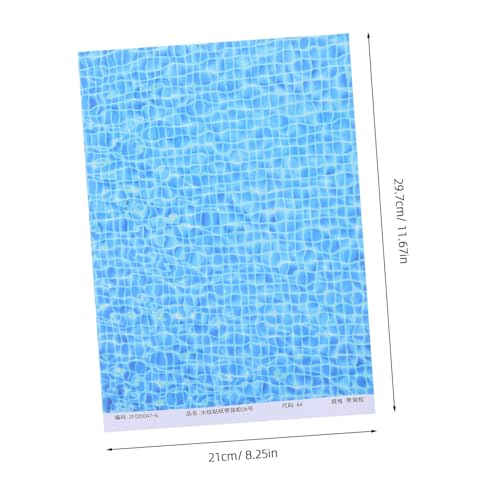 Veemoon 6stücke Wasseraufkleber Für Aquarien Realistische Wellenoptik Für Schwimmbäder Künstliche Wasserwellenfolien Für Mikrolandschaften Zubehör Für Modelleisenbahn Und von Veemoon