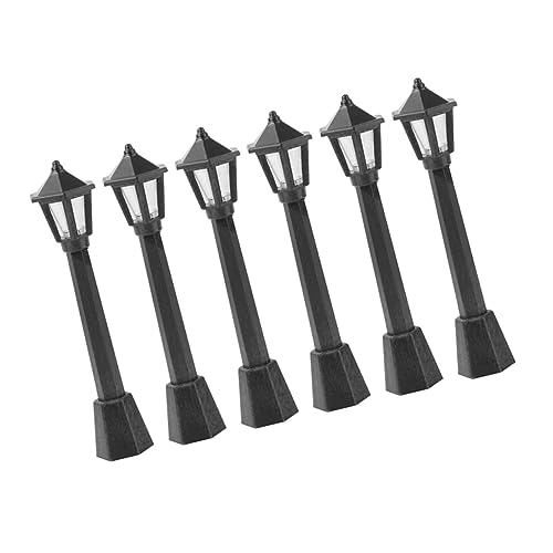 Veemoon 6 Teiliges Modell Straßenlaternen Miniaturlichter Puppen Mini Straßenlaternen LED Miniatur Ornamente Laternenpfahl Miniatur Zubehör Kit Kleines Mini Miniatur Veemoon 6 Teiliges Modell Straßenlaternen Miniaturlichter Puppen Mini Straßenlaternen LED Miniatur Ornamente Laternenpfahl Miniatur Zubehör Kit Kleines Mini Miniatur von Veemoon