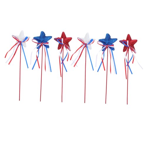 Veemoon 6-teilige Sternstäbe Zum Unabhängigkeitstag: Patriotische Bandstäbe, Partydekorationen Zum 4. Für Amerikanische Feierlichkeiten Zum Memorial Day Veemoon 6-teilige Sternstäbe Zum Unabhängigkeitstag: Patriotische Bandstäbe, Partydekorationen Zum 4. Für Amerikanische Feierlichkeiten Zum Memorial Day von Veemoon