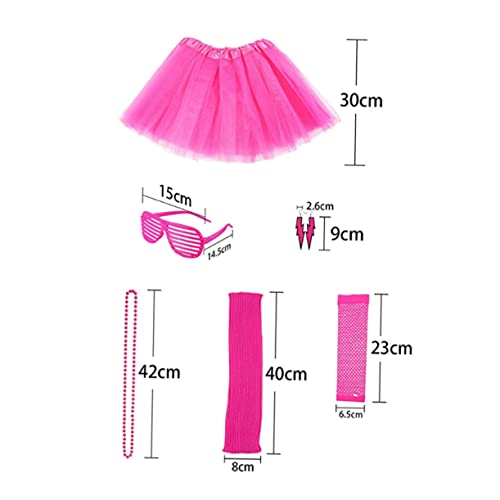 Veemoon 6Stücke Jahre Damen Kostümset Teilig Neon Ohrringe Tutu Rock Fensterschattenbrille Leg Warmers für Jahre Partys Halloween Disco Veranstaltungen Veemoon 6Stücke Jahre Damen Kostümset Teilig Neon Ohrringe Tutu Rock Fensterschattenbrille Leg Warmers für Jahre Partys Halloween Disco Veranstaltungen von Veemoon