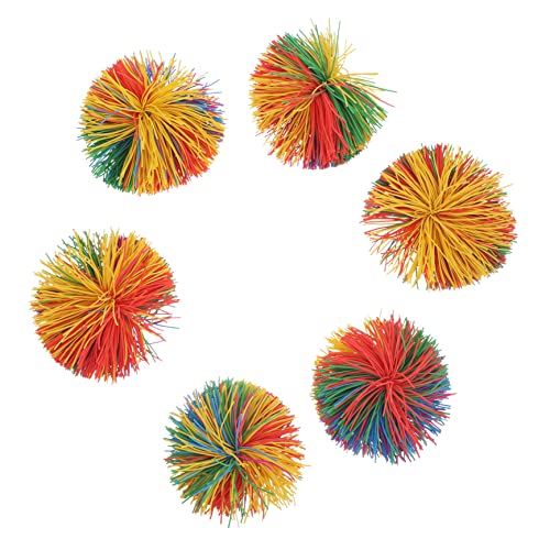 Veemoon 6er Set Bunte Silikon Bälle - 6 cm - Ideal Als Ersatzbälle Für Sport Oder Für Spiel Und Spaß Im Freien Und Familienaktivitäten von Veemoon