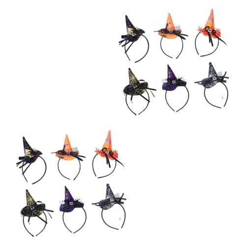 Veemoon 6er Set Halloween Stirnbänder Mit Hexenhüten Und Spinnen – Cosplay Kopfschmuck Für - Ideal Für Halloween-Partys Und Kostüme Gruselige Accessoires Für Unvergessliche Feiern von Veemoon