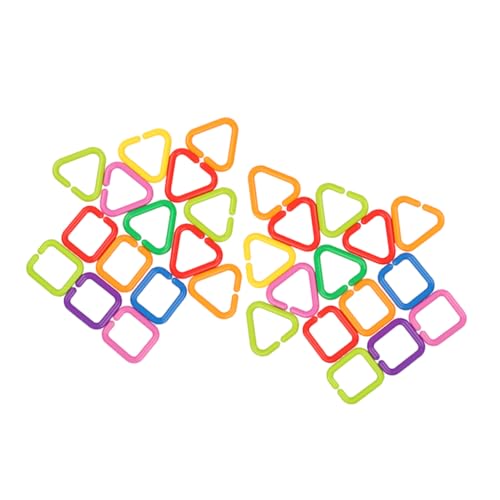 Veemoon 70 Stück Schnallenspielzeug Boho - Babyring Geometrisches Für Kleinkinder Plastikkette Vogelspielzeug Handgeometrisches Zip -Links Sport Veemoon 70 Stück Schnallenspielzeug Boho - Babyring Geometrisches Für Kleinkinder Plastikkette Vogelspielzeug Handgeometrisches Zip -Links Sport von Veemoon