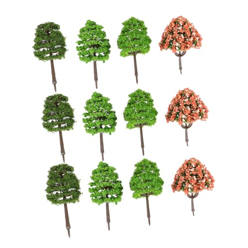Veemoon 70 Stück Teiliges Miniatur Baum Modell Langlebige Kunststoff Simulation Realistische Mikro Landschaftsdekoration Vielseitig für Sandtisch und Garten Desktop Ornament von Veemoon