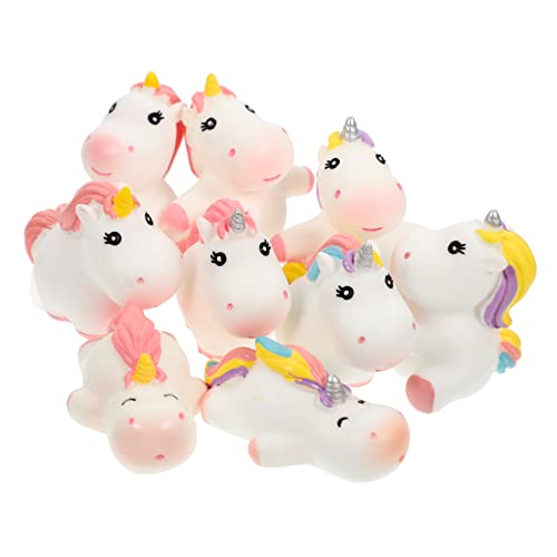 Veemoon 9 Stücke Mini Einhorn Figuren Set – DIY Einhorn Statues - Deko Für Puppenhaus - Feengarten Mikrolandschaft Und Kuchen – Perfekte Tierfiguren Für Kreative Projekte von Veemoon