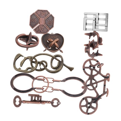Veemoon 9-teiliges Metall-Puzzle Set – Logik Rätsel Für Erwachsene Denksport Für Gehirntraining Und Spielspaß – Ideales Denkspiel Für Anspruchsvolle Puzzle Fans Veemoon 9-teiliges Metall-Puzzle Set – Logik Rätsel Für Erwachsene Denksport Für Gehirntraining Und Spielspaß – Ideales Denkspiel Für Anspruchsvolle Puzzle Fans von Veemoon