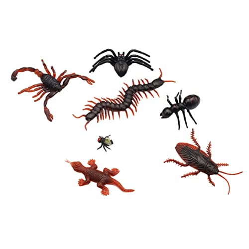 Veemoon 90st Spielzeug Künstliches Tier Simulations-Gecko Streich Tier Isolationsfehler Gefälschte Fehler Halloween Gefälschtes Tier von Veemoon