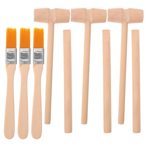9 Sets Archäologie Werkzeug Set Kleiner Pinsel Meißelhammer für Jungen Mädchen Kinder DIY Lernen von Veemoon