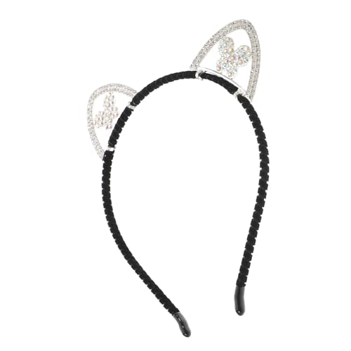 Veemoon Alloy Strass Katzenohren Haarreif Damen Glänzendes Cat Costume Headband Komfortabel Modisch Für Halloween Party Weihnachten Cosplay Veemoon Alloy Strass Katzenohren Haarreif Damen Glänzendes Cat Costume Headband Komfortabel Modisch Für Halloween Party Weihnachten Cosplay von Veemoon