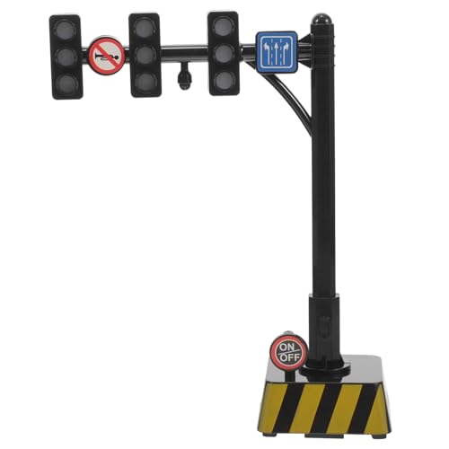 Veemoon Ampel Ampel Verkehrssignal Licht Simulation Straßenlaterne Verkehrszeichen Zebrastreifen Signal Modell Ampel Lampe Ampel Kunststoff von Veemoon