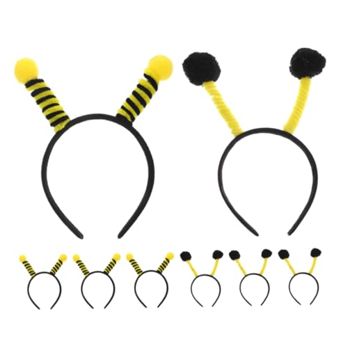 Veemoon Bienen Tentakel Stirnband 8 Stücke Bienen Haarreifen für Kinder und Erwachsene Cosplay Zubehör Leicht und Bequem Haar Accessoire für Karneval und Geburtstagsfeiern von Veemoon