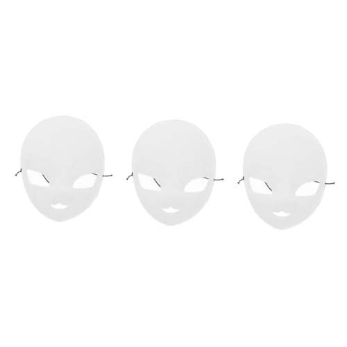Veemoon DIY Blanko Fuchs Maske Aus Kunststoff – Unbemalte Tiermaske Für Kreative Bastelprojekte - Halloween-Party Cosplay Und Kostüme – Ideal Zum Bemalen Und Gestalten von Veemoon