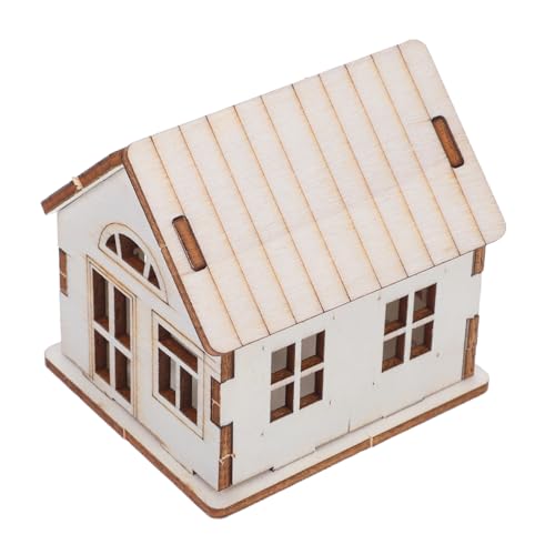 Veemoon DIY Christmas Village Kit Holzhaus Modell Bausatz Puzzle Aus Massivholz Für Erwachsene Originelles Basteln Weihnachtsdeko Geschenkidee Tischdekoration von Veemoon