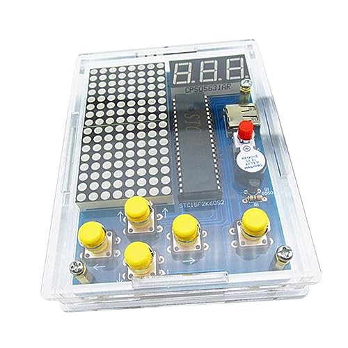 Veemoon DIY Elektronisches Spielkonsolen-Kit Für STEM-Bildung – Klassische Spiele Mit Licht Und Sound Ideales Lernspielzeug Für Schüler Blau 1 Stück von Veemoon