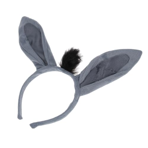 Veemoon Damen Haarband mit Eselsohren Lustiges Tierstirnband für Karneval Partys Kostüme Leichtes Design für Angenehmen Tragekomfort Dekoratives Accessoire für Verschiedene von Veemoon