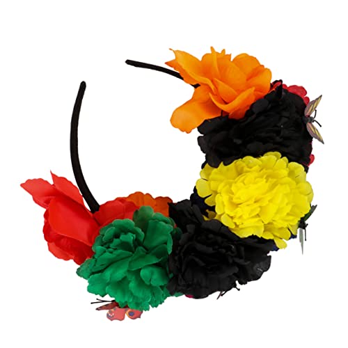 Veemoon Damen Halloween Haarreif mit Realistischer Rosenblüte Modisches Blumenhaarband Stirnband für Party Bequemes Vielseitiges Accessoire für Damen und Festliche Anlässe Veemoon Damen Halloween Haarreif mit Realistischer Rosenblüte Modisches Blumenhaarband Stirnband für Party Bequemes Vielseitiges Accessoire für Damen und Festliche Anlässe von Veemoon
