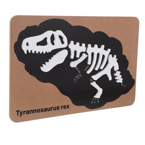 Veemoon Dinosaurier-Spielzeug Pädagogisches Puzzle-Set Dinosaurier-Skelette Puzzle Lernspielzeug Runde Vorschul-Puzzles Lernpuzzle Für Jungen Und Mädchen Ab 3 Jahren von Veemoon