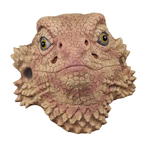 Veemoon 1stück Lifelike Lizard Mask Für Halloween Und Kostümpartys Niedliche Eidechsen Tierkopfmaske Für Erwachsene Performance Requisite Für Festivals von Veemoon