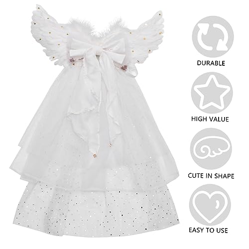 Veemoon Engelsflügel Für Party-performance-kleid Engel Wring Cosplay Kleid Cosplay Engel Wring Kostüm Engel Wring Bühnenkleid -engelskleid Engel Wringkleid Weiß Gittergewebe Veemoon Engelsflügel Für Party-performance-kleid Engel Wring Cosplay Kleid Cosplay Engel Wring Kostüm Engel Wring Bühnenkleid -engelskleid Engel Wringkleid Weiß Gittergewebe von Veemoon