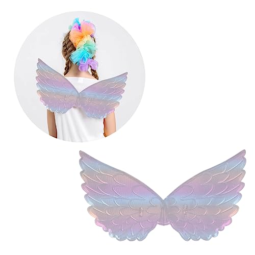 Veemoon Engelsflügel Kostüm Für – Regenbogen Schmetterlingsflügel Für Fee Und Cosplay - Halloween Und Kreative Verkleidungen - Größe Für Mädchen Geeignet von Veemoon