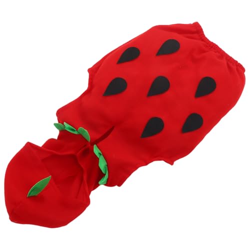 Veemoon Erdbeerkostüm Für – Halloween Kostüm Für Erdbeere Kleinkind Obst Für Mädchen Halloween Anziehparty 6–7 Jahre Alt Rot von Veemoon