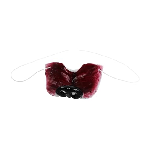 Veemoon Faux Wolf Hund Nase Cosplay Kostüm Zubehör für Tiermottopartys Tragbare Zirkustier Requisite mit Gummiband Veemoon Faux Wolf Hund Nase Cosplay Kostüm Zubehör für Tiermottopartys Tragbare Zirkustier Requisite mit Gummiband von Veemoon