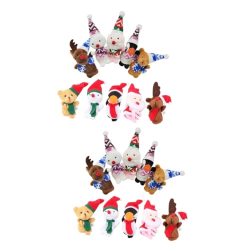 Veemoon Fingerpuppen Weihnachtsset – 5-teiliges Puppenspielzeug Mit Elch - Weihnachtsmann Und Schneemann Für Kreatives Storytelling Und Fröhliche Weihnachtsfeiern Ideal Als Goodie Bag Veemoon Fingerpuppen Weihnachtsset – 5-teiliges Puppenspielzeug Mit Elch - Weihnachtsmann Und Schneemann Für Kreatives Storytelling Und Fröhliche Weihnachtsfeiern Ideal Als Goodie Bag von Veemoon