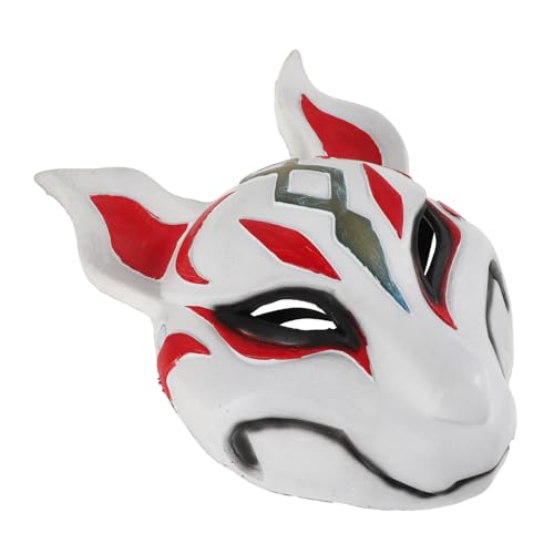 Veemoon Fox Maske Handbemalte Halloween Cosplay Maske für Partys Bühnenaufführungen Maskenbälle Einzigartiges Accessoire für Unvergessliche Auftritte Festivals von Veemoon
