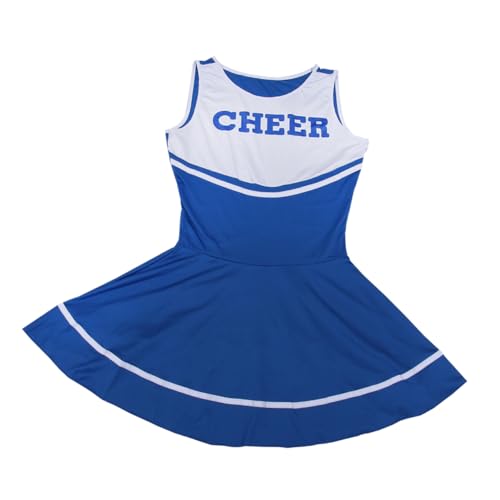 Veemoon Cheerleader-kleid Für Mädchen Für Damen Schulmädchen Musical-party Halloween-kostüme Cheerleader-kostüm Kleid „cheer“ Royal von Veemoon