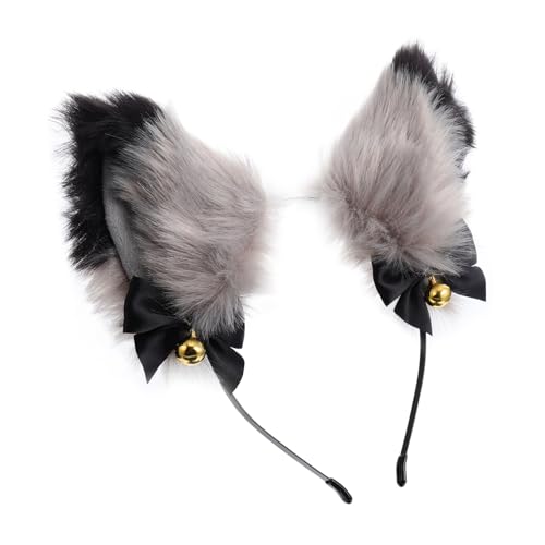 Veemoon Fuchsohren Stirnband mit Goldenen Glocken Cosplay Haarband für Partys Geeignet für Mädchen und Damen Kostümzubehör für Halloween und Feiertage Veemoon Fuchsohren Stirnband mit Goldenen Glocken Cosplay Haarband für Partys Geeignet für Mädchen und Damen Kostümzubehör für Halloween und Feiertage von Veemoon