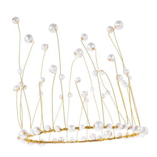 Veemoon Geburtstagskrone Tortenaufsatz mit Lebensechten Perlen Goldfarbene Cake Topper für Hochzeitstorte Party Kuchendekoration für Mädchen Veemoon Geburtstagskrone Tortenaufsatz mit Lebensechten Perlen Goldfarbene Cake Topper für Hochzeitstorte Party Kuchendekoration für Mädchen von Veemoon