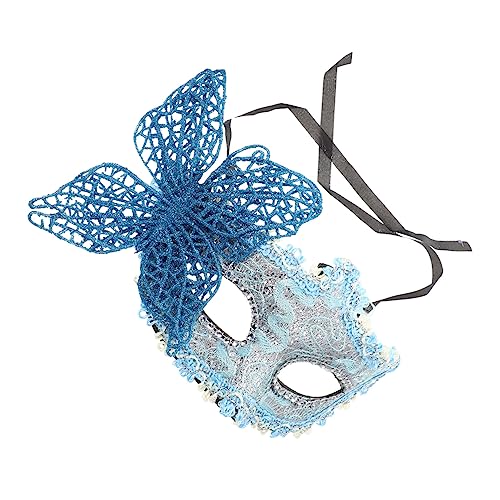 Veemoon Damen Butterfly Maske Für Maskenball Halbe Gesicht Maske Mit Spitze Für Kostümparty Halloween Karneval Und Besondere Anlässe von Veemoon