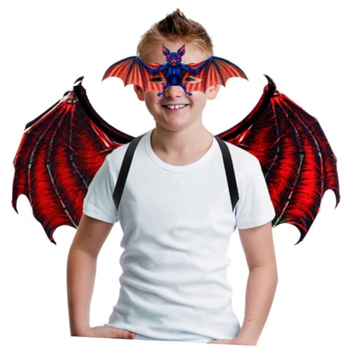 Veemoon Halloween Bat Mask Und Wings Für Mädchen Und Erwachsene Kostüm Zubehör Für Halloween-feiern Und Kostümpartys Strapazierfähiges Material Kreative Fotomöglichkeiten Veemoon Halloween Bat Mask Und Wings Für Mädchen Und Erwachsene Kostüm Zubehör Für Halloween-feiern Und Kostümpartys Strapazierfähiges Material Kreative Fotomöglichkeiten von Veemoon