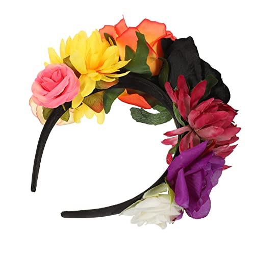 Veemoon Halloween Blütenhaarreif mit Künstlichen Rosen Eleganter Kopfschmuck für Kostüme und Feste für Halloween und Maskeraden Veemoon Halloween Blütenhaarreif mit Künstlichen Rosen Eleganter Kopfschmuck für Kostüme und Feste für Halloween und Maskeraden von Veemoon