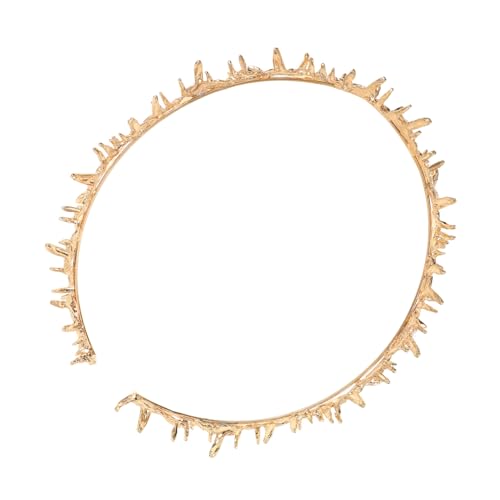 Veemoon Halloween Goldener Stachel-Haarschmuck für Frauen Handgefertigtes Leichtes Party Cosplay-accessoire Passend für Gothic Königinnenkostüme von Veemoon