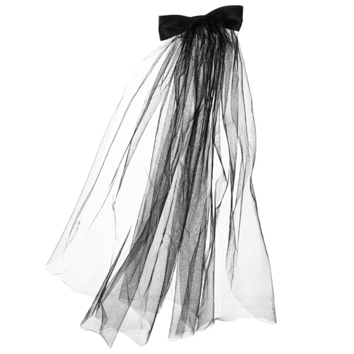 Veemoon Halloween Gothic Schleier Haarschmuck mit Clip Langer Eleganter Veil für Kostümpartys und Cosplay für Halloween Themenfeiern und Fotoshootings Veemoon Halloween Gothic Schleier Haarschmuck mit Clip Langer Eleganter Veil für Kostümpartys und Cosplay für Halloween Themenfeiern und Fotoshootings von Veemoon