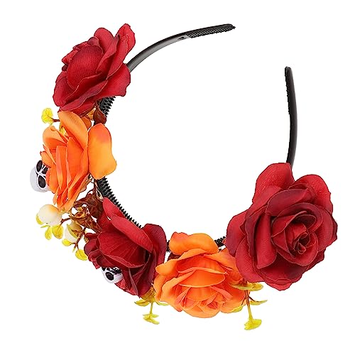 Veemoon Halloween Haarreif Damen mit und Rosenmotiv Einzigartiger Haarschmuck für Party und Cosplay Komfortabel Auffälliges Halloween Headband für Damen Veemoon Halloween Haarreif Damen mit und Rosenmotiv Einzigartiger Haarschmuck für Party und Cosplay Komfortabel Auffälliges Halloween Headband für Damen von Veemoon