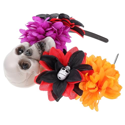 Veemoon Halloween Haarreif mit Rosen und Schädel Gruselige Kopfbedeckung für Kostüm und Mottopartys Vielseitig Einsetzbar für Halloween Fotoshootings und Bühnenauftritte Veemoon Halloween Haarreif mit Rosen und Schädel Gruselige Kopfbedeckung für Kostüm und Mottopartys Vielseitig Einsetzbar für Halloween Fotoshootings und Bühnenauftritte von Veemoon