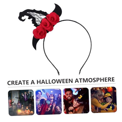 Veemoon Halloween Haarschmuck Rotes Blüten Haarband mit Clip Leichtes Weiches Zubehör für Damen Passend zu Halloween Kostümen und Partydeko Veemoon Halloween Haarschmuck Rotes Blüten Haarband mit Clip Leichtes Weiches Zubehör für Damen Passend zu Halloween Kostümen und Partydeko von Veemoon