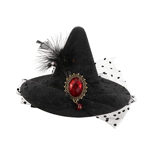 Veemoon Halloween Hexenhut Haarklammer Haarspange aus Langlebigem Material und Farbintensiv für Kostümpartys Cosplay Festivals und Festliche Looks Veemoon Halloween Hexenhut Haarklammer Haarspange aus Langlebigem Material und Farbintensiv für Kostümpartys Cosplay Festivals und Festliche Looks von Veemoon