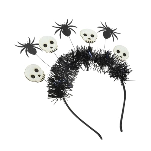 Veemoon Halloween Kopfband mit Schädel und Spinne Perfektes Kostümzubehör für Halloween und Themenpartys Langlebig und Auffällig für Fotos und Festlichkeiten Veemoon Halloween Kopfband mit Schädel und Spinne Perfektes Kostümzubehör für Halloween und Themenpartys Langlebig und Auffällig für Fotos und Festlichkeiten von Veemoon