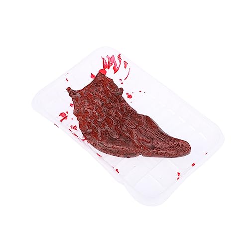 Veemoon Halloween Leber Requisiten – 1Pc Gefälschte Leber Für Gruselige Partydekorationen - Ideal Für Spukhaus-Atmosphäre Und Unvergessliche Halloween Events von Veemoon