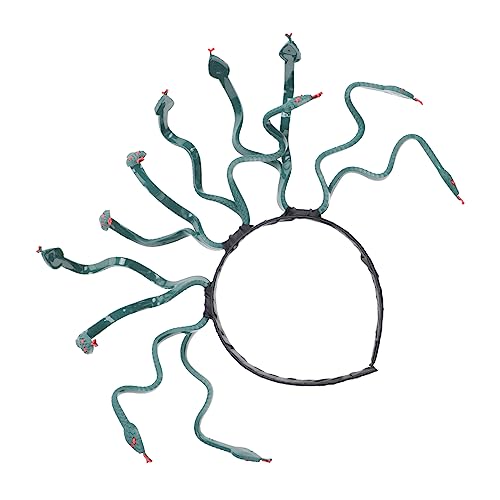 Veemoon Halloween Medusa Kostüm Zubehör Schlangenkopf Haarschmuck für Cosplay und Halloween Feiern Geeignet für Erwachsene Leicht und Langlebig Veemoon Halloween Medusa Kostüm Zubehör Schlangenkopf Haarschmuck für Cosplay und Halloween Feiern Geeignet für Erwachsene Leicht und Langlebig von Veemoon