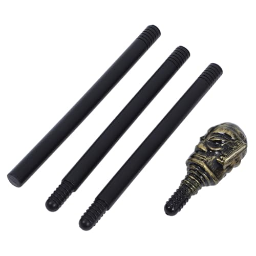 Veemoon Halloween - -Mitarbeiter Halloween-Stab-Requisite Halloween-Partystock Halloween- -Requisiten Halloween- -Stütze Halloween Cane Plastik Golden von Veemoon